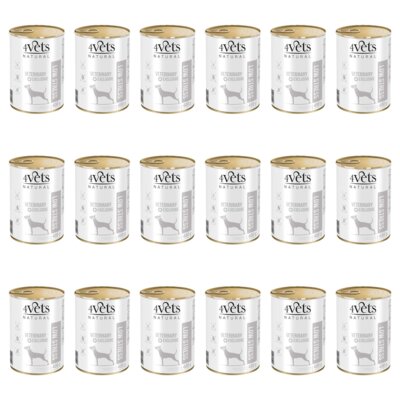 Karma dla psa 4VETS NATURAL Low Stress 18 x 400 g