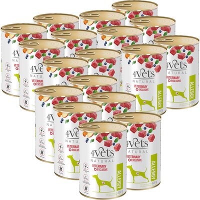 Karma dla psa 4VETS NATURAL Allergy Lamb Dog 18 x 400 g