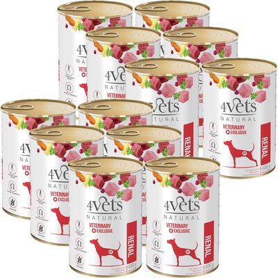 Karma dla psa 4VETS NATURAL Renal 12 x 400 g