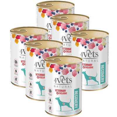 Karma dla psa 4VETS NATURAL Recovery 6 x 400 g