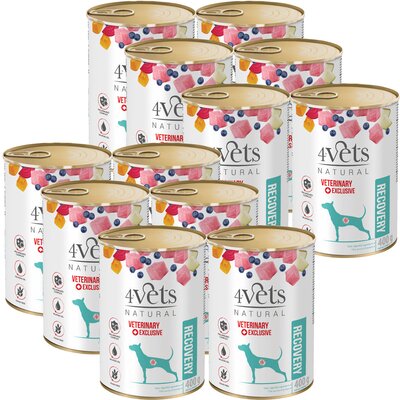 Karma dla psa 4VETS NATURAL Recovery 12 x 400 g