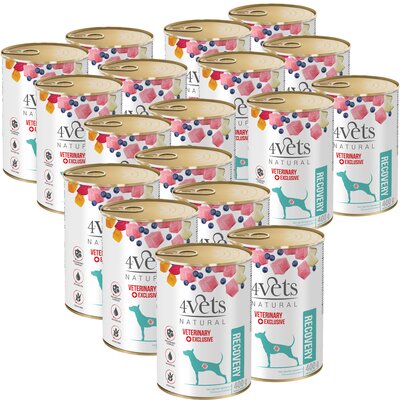 Karma dla psa 4VETS NATURAL Recovery 18 x 400 g
