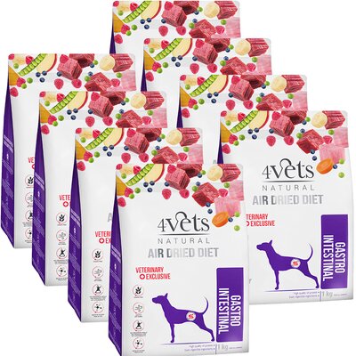 Karma dla psa suszona 4VETS NATURAL Gastro Intestinal 8 x 1 kg