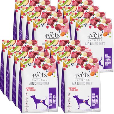 Karma dla psa suszona 4VETS NATURAL Gastro Intestinal 16 x 1 kg