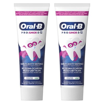 Pasta do zębów ORAL-B Pro Junior 2 x 75 ml