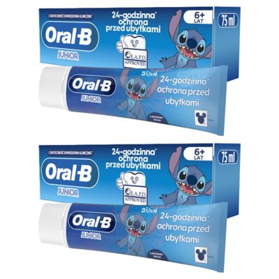 Pasta do zębów ORAL-B Pro Junior 2 x 75 ml