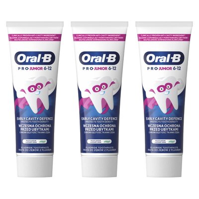 Pasta do zębów ORAL-B Pro Junior 3 x 75 ml