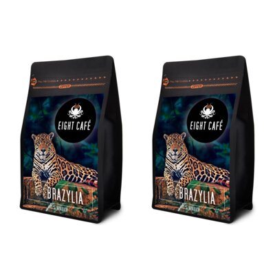 Kawa ziarnista EIGHT CAFE Brazylia Arabica 2 x 1kg (Rzemieślnicza)