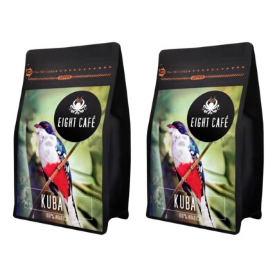 Kawa ziarnista EIGHT CAFE Arabica Kuba 2 x 1kg (Rzemieślnicza)