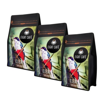 Kawa ziarnista EIGHT CAFE Arabica Kuba 3 x 1kg (Rzemieślnicza)