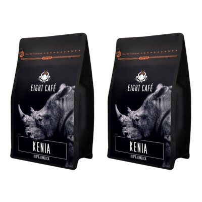 Kawa ziarnista EIGHT CAFE Arabica Kenia 2 x 1kg (Rzemieślnicza)