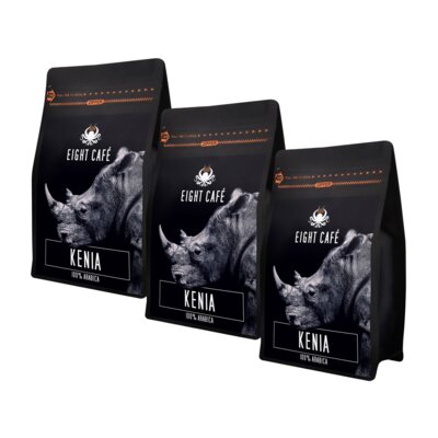 Kawa ziarnista EIGHT CAFE Arabica Kenia 3 x 1kg (Rzemieślnicza)