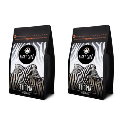 Kawa ziarnista EIGHT CAFE Etiopia Arabica 2 x 1kg (Rzemieślnicza)