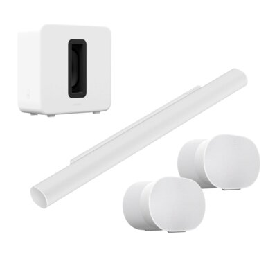 Zestaw Kina Domowego Sonos ARC Ultra + Era 300 (2 szt.) + Sub 4 Biały HDMI e-ARC, Dolby Atmos, Wi-Fi, BT, AirPlay2, Trueplay™, Aplikacja Sonos