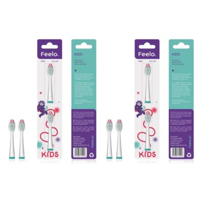 Oryginalna końcówka szczoteczki FEELO Kids FK.BH.010.TRS.1-2 (4 szt.) (Miękkie włókna)