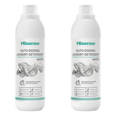Płyn do prania HISENSE Auto Dosing 2 x 950 ml do białych tkanin