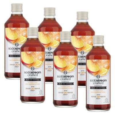 Syrop do saturatorów SODASTREAM Crafted Brzoskwinia i Imbir 6 x 330 ml