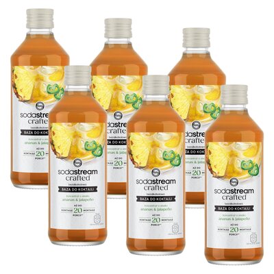 Syrop do saturatorów SODASTREAM Crafted Ananas i Jalapeno 6 x 330 ml