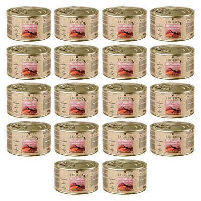 Karma dla kota LUGER'S Daily Pleasures z łososiem i tuńczykiem 18 x 185 g