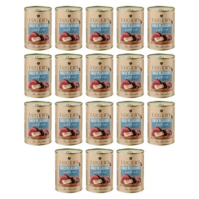Karma dla kota LUGER'S Daily Pleasures z białą rybą 18 x 400 g