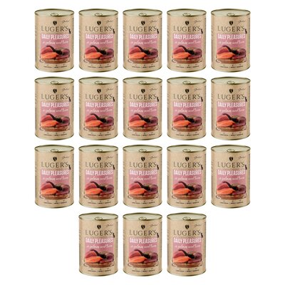 Karma dla kota LUGER'S Daily Pleasures z łososiem i tuńczykiem 18 x 400 g
