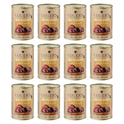 Karma dla kota LUGER'S Daily Pleasures z sercami z kaczki 12 x 400 g