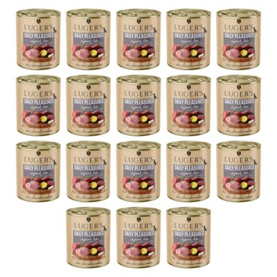 Karma dla psa LUGER'S Daily Pleasures ze schabem wieprzowym, ziemniakiem i pietruszką 18 x 800 g