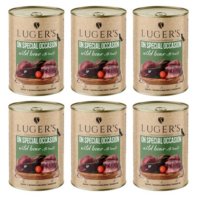 Karma dla psa LUGER’S On Special Occasion Dzik z pomidorem 6 x 400 g