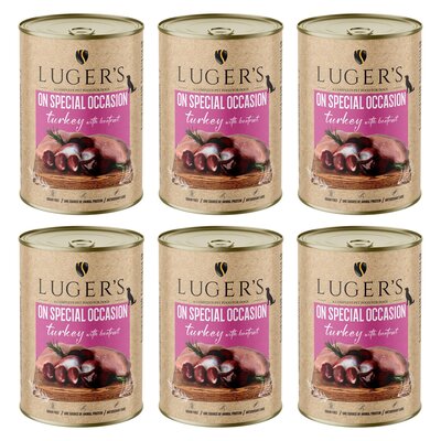 Karma dla psa LUGER’S On Special Occasion z indykiem i burakiem 6 x 400 g