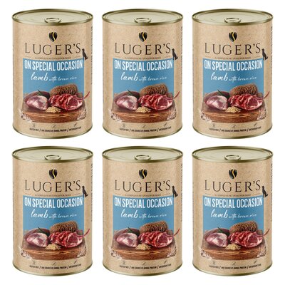 Karma dla psa LUGER'S On Special Occasion Jagnięcina z brązowym ryżem 6 x 400 g