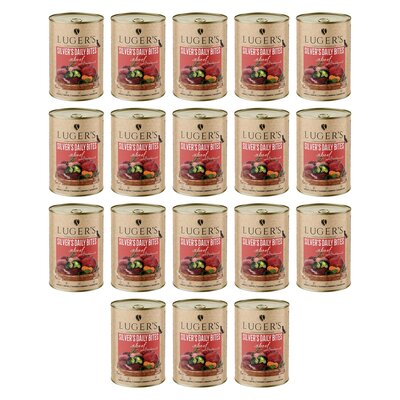 Karma dla psa LUGER'S Silver's Daily Bites z wołowiną, marchewką i brokułem 18 x 400 g