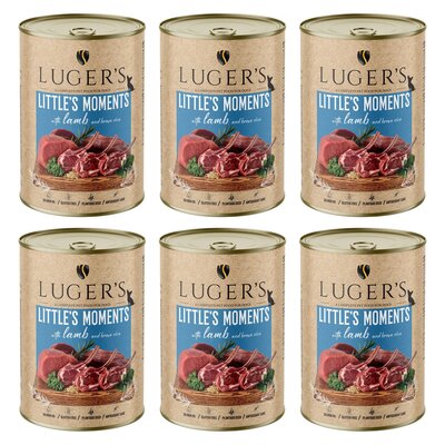 Karma dla psa LUGER’S Little's Moments Jagnięcina z ryżem brązowym 6 x 400 g