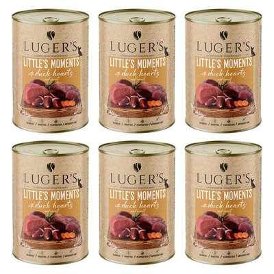 Karma dla psa LUGER’S Little's Moments Serce z kaczki i marchewką 6 x 400 g