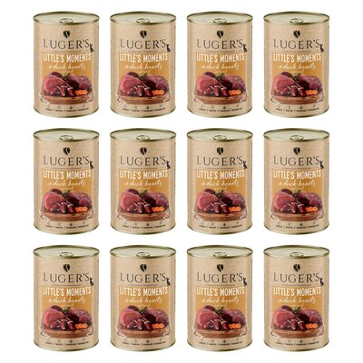 Karma dla psa LUGER’S Little's Moments Serce z kaczki i marchewką 12 x 400 g