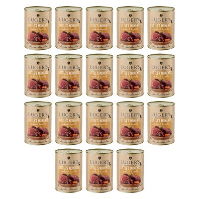 Karma dla psa LUGER’S Little's Moments Serce z kaczki i marchewką 18 x 400 g