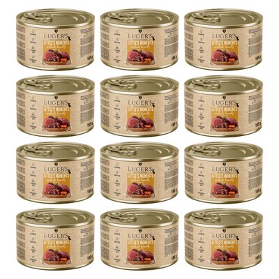 Karma dla psa LUGER’S Little's Moments Serce z kaczki i marchewką 12 x 185 g