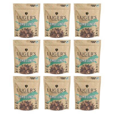 Gryzak dla psa LUGER’S Natural Treats Płuca jagnięce 9 x 100 g