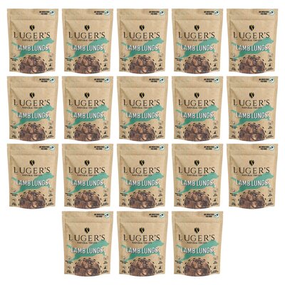 Gryzak dla psa LUGER’S Natural Treats Płuca jagnięce 18 x 100 g