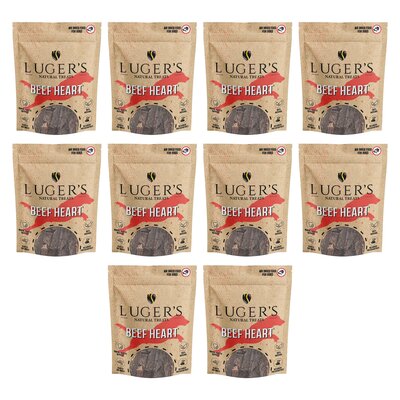 Gryzak dla psa LUGER’S Natural Treats Serca wołowe 10 x 100 g