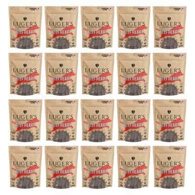 Gryzak dla psa LUGER’S Natural Treats Serca wołowe 20 x 100 g