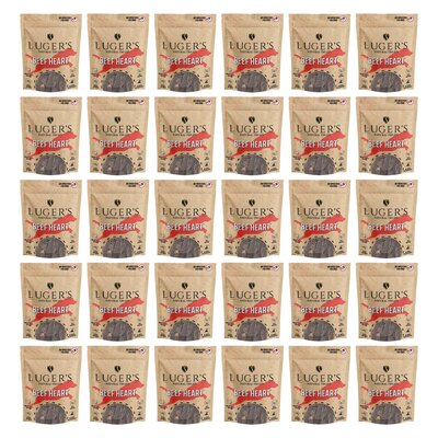 Gryzak dla psa LUGER’S Natural Treats Serca wołowe 30 x 100 g