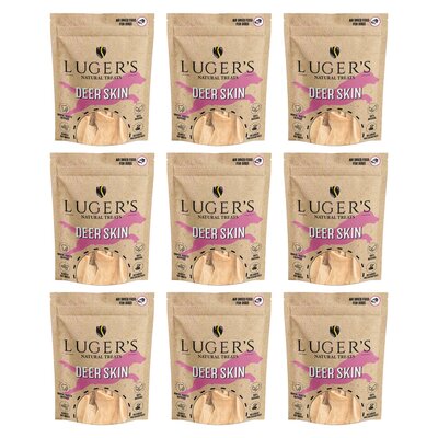 Gryzak dla psa LUGER’S Natural Treats Skóra jelenia 9 x 100 g