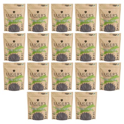 Gryzak dla psa LUGER’S Natural Treats Wątroba cielęca 18 x 150 g