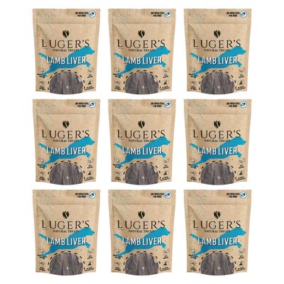 Gryzak dla psa LUGER’S Natural Treats Wątroba jagnięca 9 x 150 g