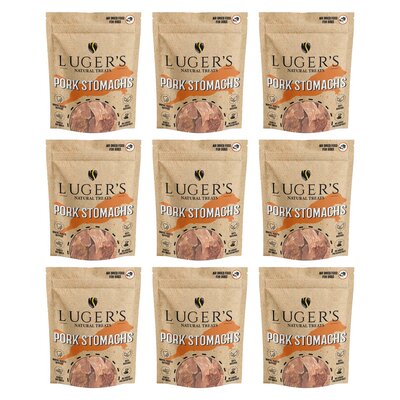 Gryzak dla psa LUGER’S Natural Treats Żołądki wieprzowe 9 x 100 g