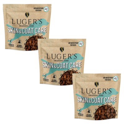 Przysmak dla psa LUGER'S Training Time Skin and Coat Care 3 x 130 g