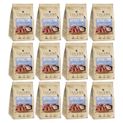 Karma dla kota LUGER'S Kitten's Time Jagnięcina z przepiórką 12 x 500 g
