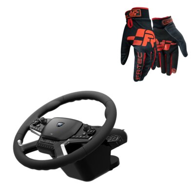 Kierownica HORI Force Feedback Truck Control System (PC) + Rękawice do simracingu FR-TEC Pro
