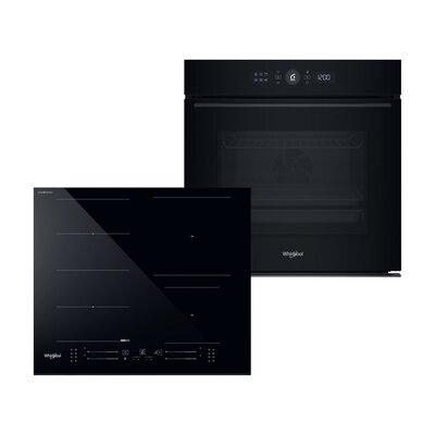 Piekarnik WHIRLPOOL WOI5S8CM1SBA Elektryczny Czarny A+ + Płyta indukcyjna WHIRLPOOL WF S5060 CPBF