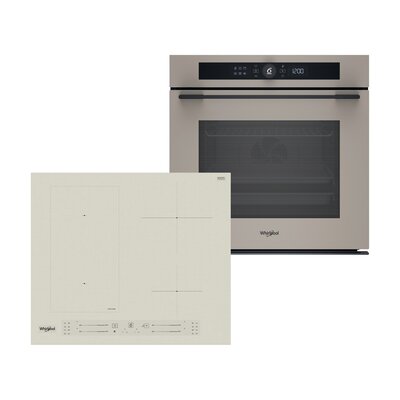 Piekarnik WHIRLPOOL WOI5S8PM2SEA Elektryczny Szampański A+ + Płyta indukcyjna WHIRLPOOL WL S2760 BF/S